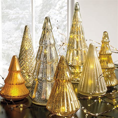 Mercury Glass Led Tree Collection Grandin Road