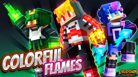 Colorful Flames In Minecraft Marketplace Minecraft