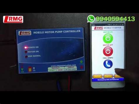 Rmg Single Three Phase Gsm Motor Pump Controller Mobile Motor