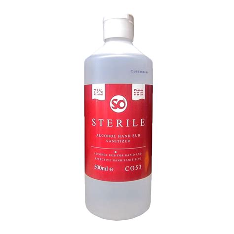 Selden So Sterile Alcohol Hand Rub Sanitiser 500ml C053