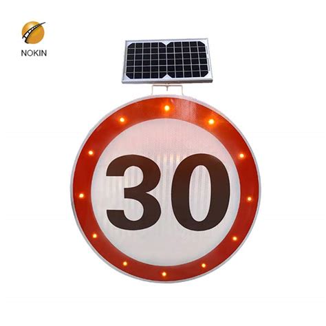 Solar Powered Speed Limit Signs--Nokin Solar Studs