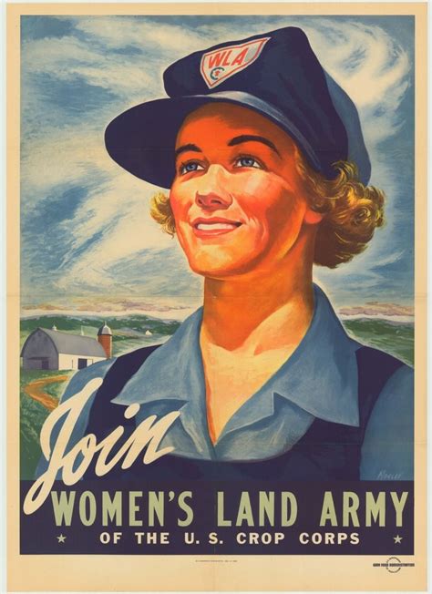 The Womens Land Army Of America War Food Administration 1943 Join