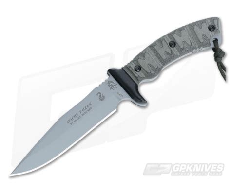 Tops Apache Falcon Hunter Point Gray Fixed Blade Knife