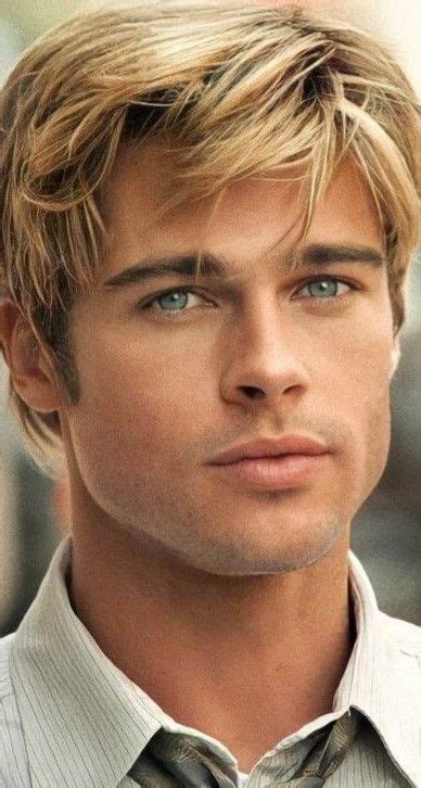 Brad Pitt Blonde Guys Brad Pitt Most Handsome Men