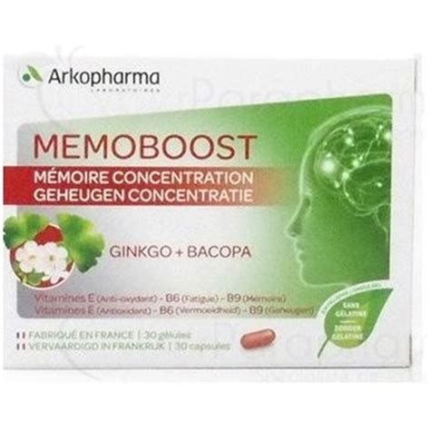 MEMOBOOST GINKGO BACOPA Gélule complément alimentaire stimulant