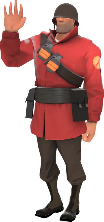 Filesoldierhighfivepng Official Tf2 Wiki Official Team Fortress Wiki