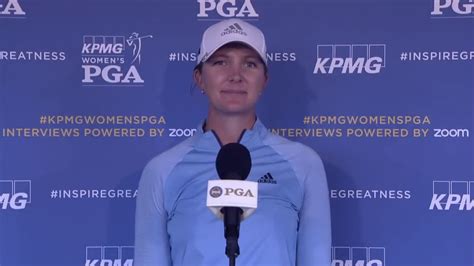 Linnea Strom Opening Round Interview at the KPMG Women’s PGA ...