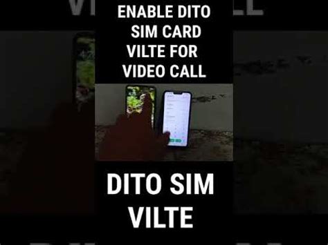 HOW TO ENABLE DITO SIM CARD VILTE FOR VIDEO CALL SHORTS YouTube