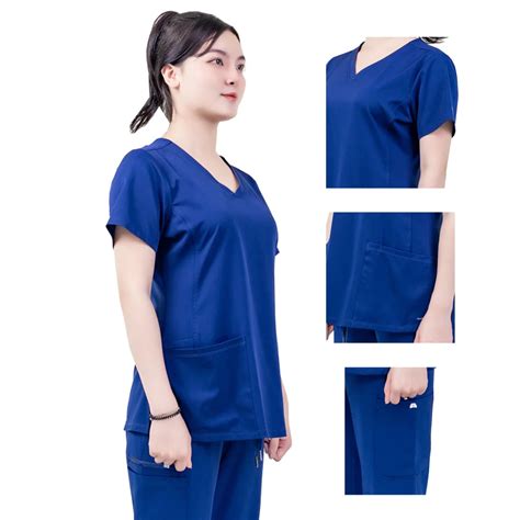 Top Enfermera Scrubs Hospital Uniforme Ropa Médica Scrubs Sets Tela