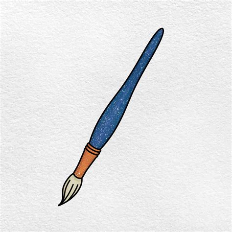 How to Draw a Paintbrush - HelloArtsy