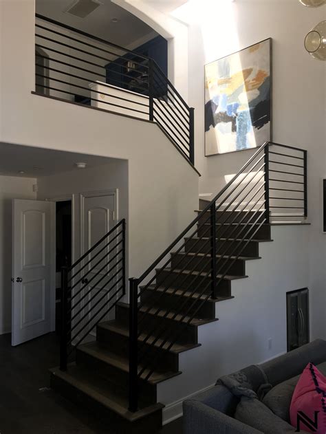 Modern Staircase Railings — Ornamental Iron Works Naddours Custom