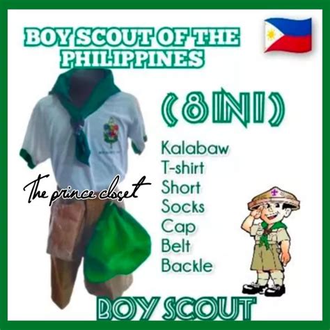 Boy Scout Uniform Set Kids To Adult Size 8 In 1 Lazada Ph