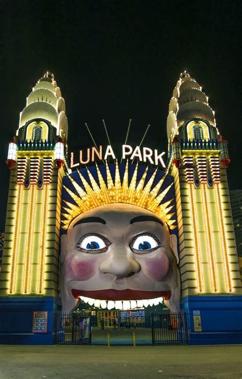 Luna Park Entrance In Sydney Australia Editorial Stock Photo Image Of