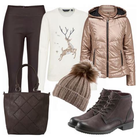 Winter Outfits Metallic Bei FrauenOutfits De Outfit Frauen Outfits