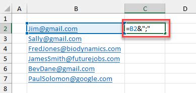 Copiar Direcciones De Correo Electr Nico De Excel Y Google Sheets A