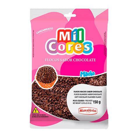 Chocolate Flocos Macios Sabor Chocolate 500g Mil Cores Flocos Macios