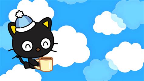 Sanrio Chococat in Clouds Desktop Wallpaper - Sanrio 4K Wallpaper