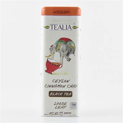 Tealia Tea In Tin Ceylon Cinnachai 100G | Glomark.lk