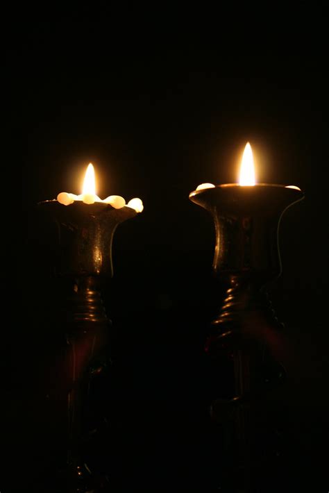 Shabbat Candles Burning Down As I Was Getting Ready For Be Flickr