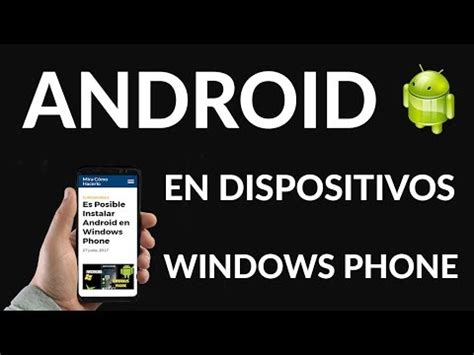 C Mo Instalar Android O Aplicaciones En Windows Phone Ejemplo