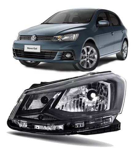 Optica Vw Gol Trend Izquierda Negra Simple