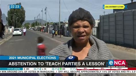 2021 Municipal Elections Abstention To Teach Parties A Lesson Youtube