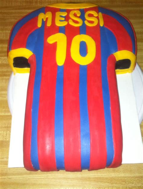 Lionel Messi Jersey Cake Custom Cakes Lionel Messi Cupcake Cakes