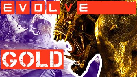 Evolve Turtle Rock Gold Goliath Monster Skin All Stages Youtube