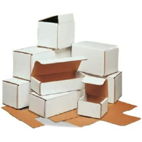 100 8x5x3 White Cardboard Paper Boxes Mailing Packing Shipping Box