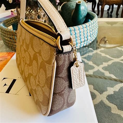 Coach Bags Coach Nolita In Blocked Signature Canvas Goldlight