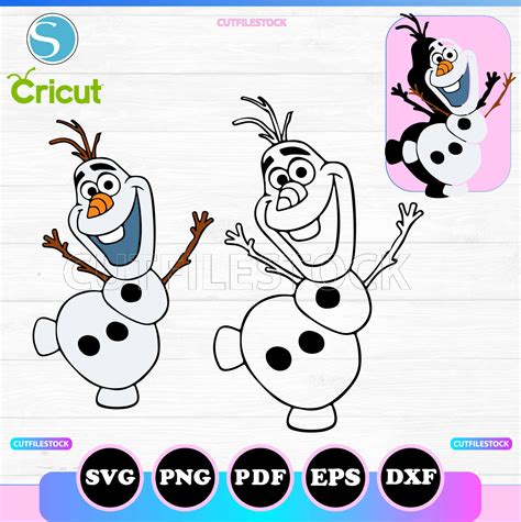 Olaf Svg Png Frozen Snowman Olaf Svg Cut File Layerd Outline Cricut