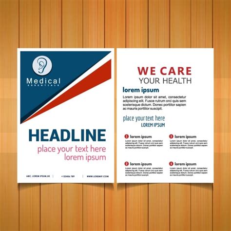 Free Vector | Medical brochure template