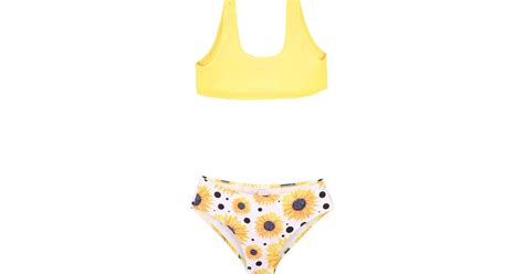 Modern Ocean Παιδικό Μαγιό Bikini Set για Κορίτσι Κίτρινο KD7102 YE