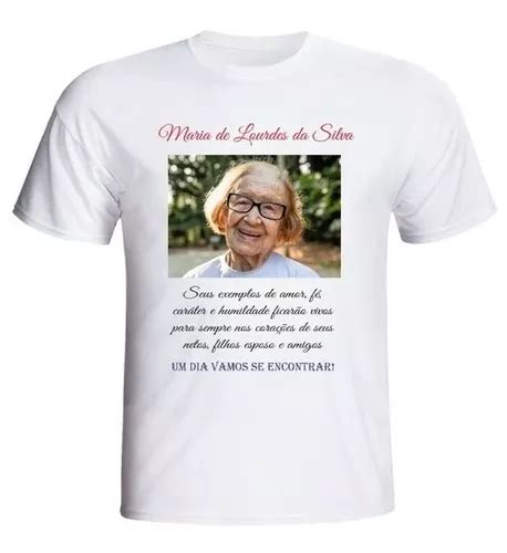 Camiseta Personalizada P Stuma Luto Homenagem Foto Frase Nom