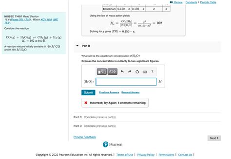 Solved Consider The Reaction Begin Array C Mathr