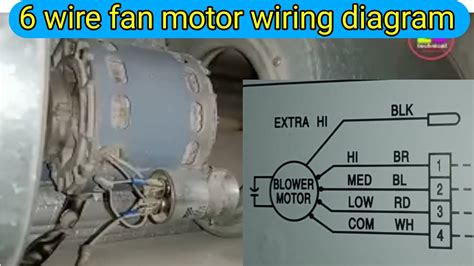 3 Speed Fan Motor Wiring Diagram Ac Indoor Fan Motor Wiring 5 Wire