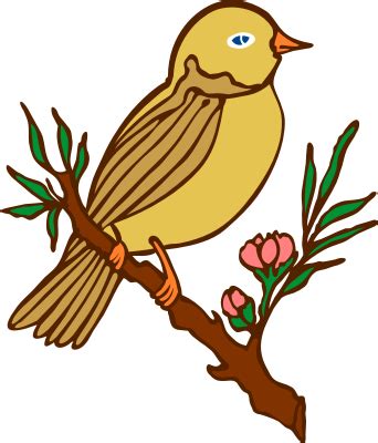 Perched bird - Openclipart