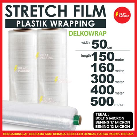 Jual Stretch Film Bening Plastik Wrapping Barang Plastic Wrap 50CM