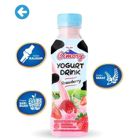 Jual Cimory Yogurt Drink Strawberry 250ml Shopee Indonesia