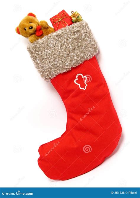 Christmas Stocking Full Of Presents Stock Photo Image Of Stocking