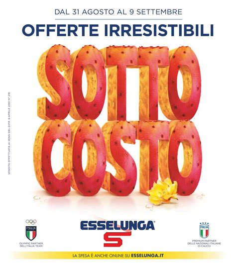 Volantino Esselunga Sottocosto Fino Al 9 09 Dal 31 08 2023