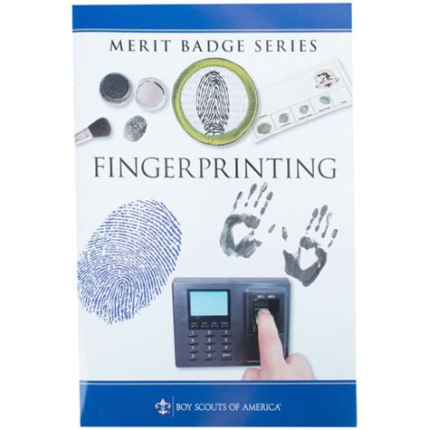 Fingerprinting Merit Badge Pamphlet Boy Scouts Of America