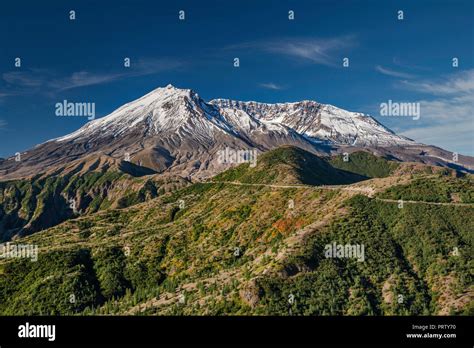 Mount St Helens volcano, blast zone from eruption in 1980 now covered ...