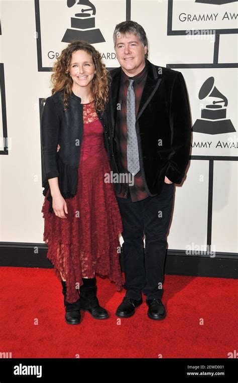 Bela Fleck and Abigail Washburn at the 58th annual Grammy Awards held ...