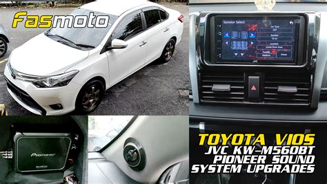 Toyota Vios Jvc Kw M Bt Head Unit Pioneer D Series Speakers Gm D