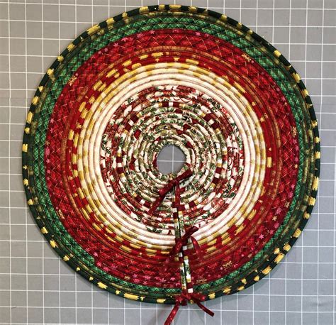 Jelly Roll Rug Christmas Tree Skirt