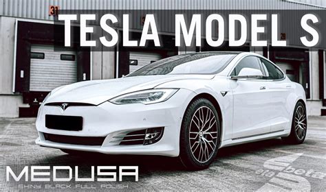 Tesla Model S Wei Eta Beta Medusa Silber Schwarz Zoll