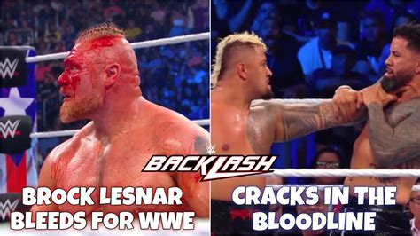 Brock Lesnar Busted Open Backlash Review Youtube