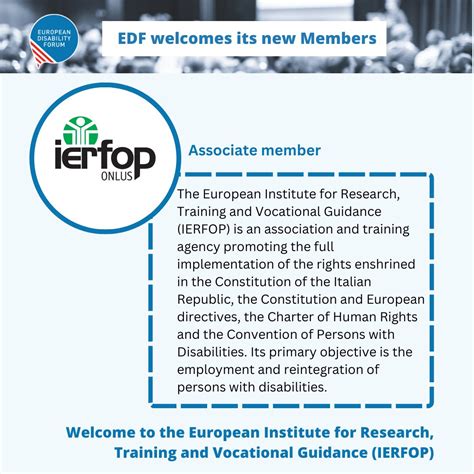 European Disability Forum On Twitter We Are Happy To Welcome 4 New