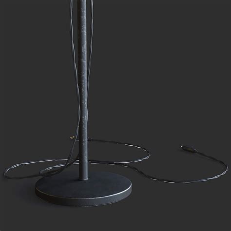 Double Industrial Style Floor Lamp - 3D Model by fusemesh